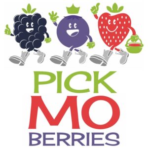 Pick MO Berries Square Logo White Background - Berry Farm in Republic Missouri